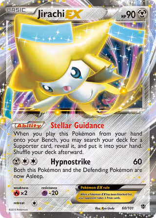 Jirachi-EX 60/101 Pokemon card