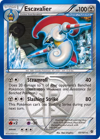 Escavalier 61/101 Pokemon card