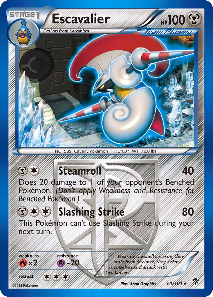 Escavalier 61/101 Pokemon card