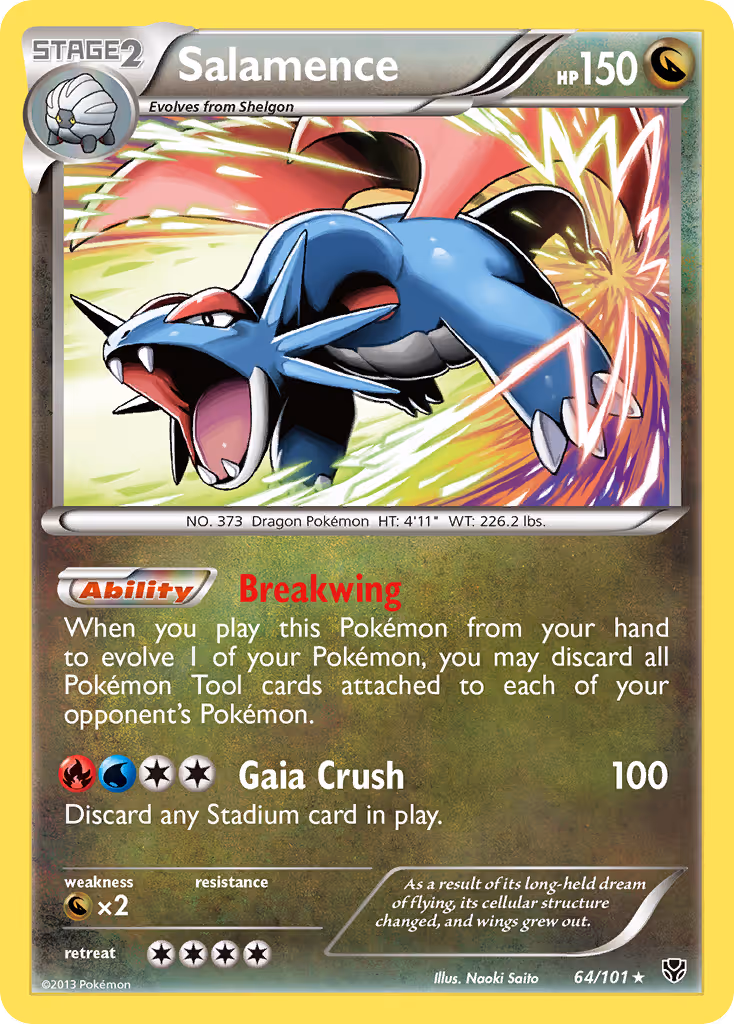 Salamence 64/101 Pokemon card