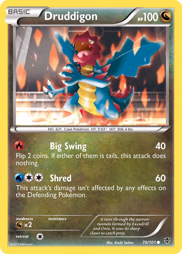 Druddigon 70/101 Pokemon card