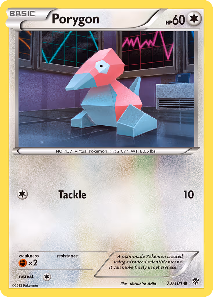 Porygon 72/101 Pokemon card