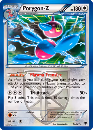 Porygon-Z 74/101 Pokemon card