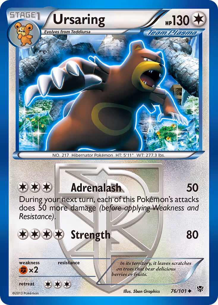 Ursaring 76/101 Pokemon card