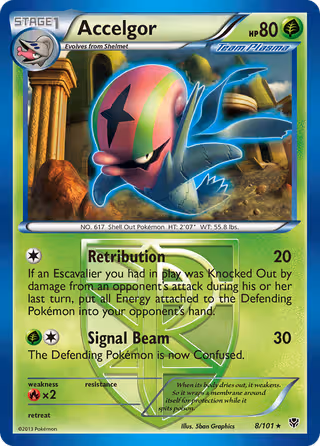 Accelgor 8/101 Pokemon card