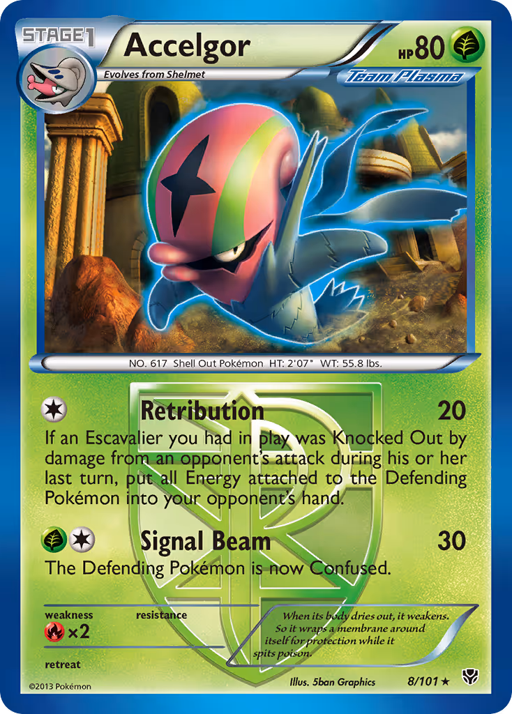Accelgor 8/101 Pokemon card