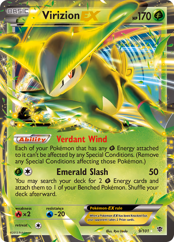 Virizion-EX 9/101 Pokemon card