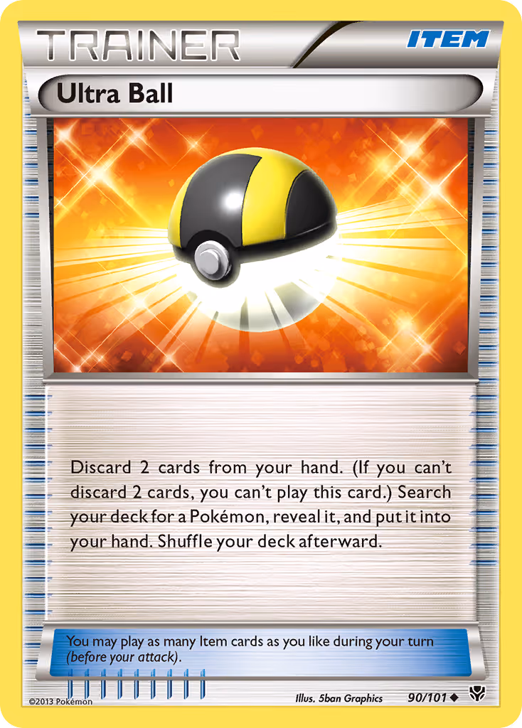Ultra Ball 90/101 Pokemon card