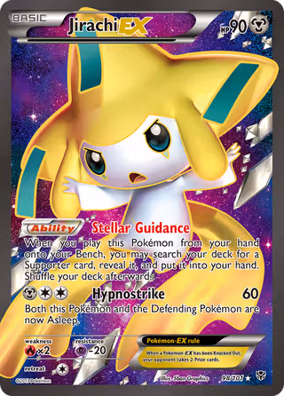 Jirachi-EX 98/101 Pokemon card
