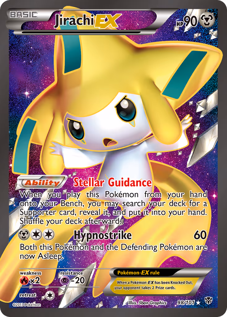 Jirachi-EX 98/101 Pokemon card