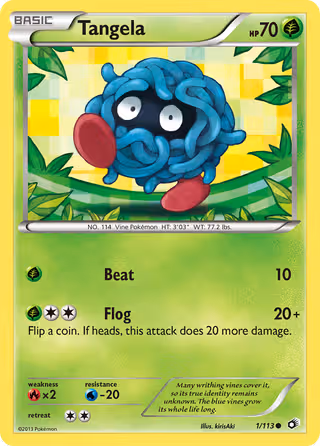 Tangela 1/113 Pokemon card