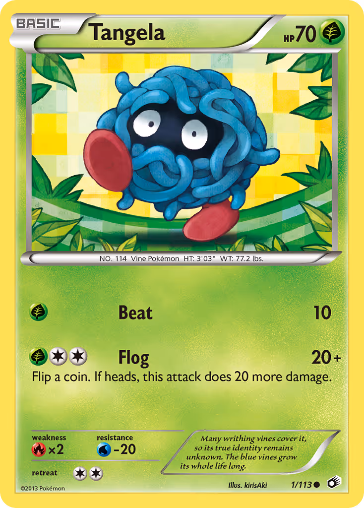 Tangela 1/113 Pokemon card