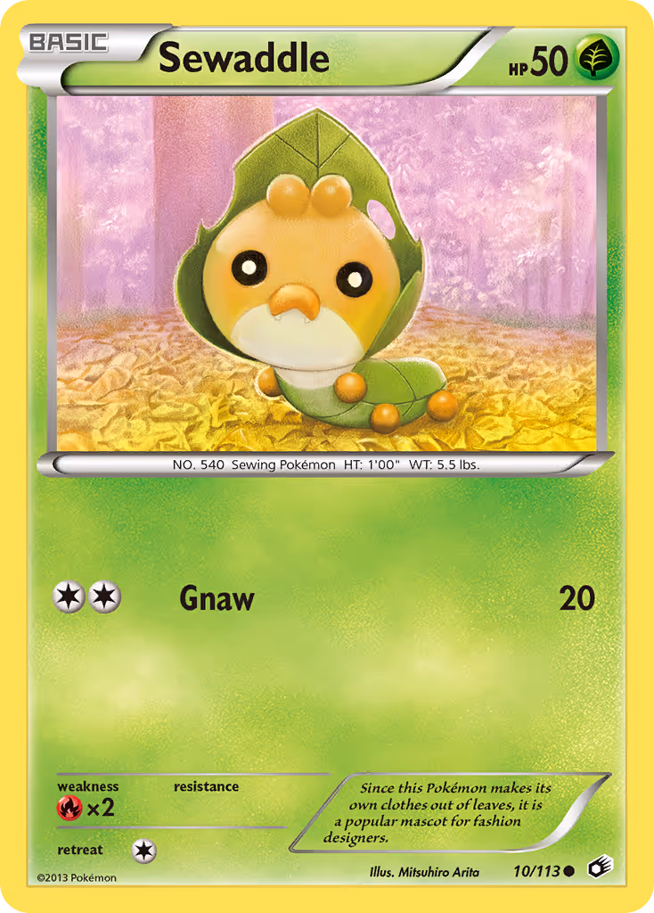 Sewaddle 10/113 Pokemon card