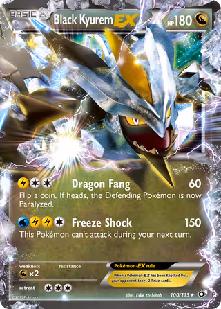 Black Kyurem-EX 100/113 Pokemon card