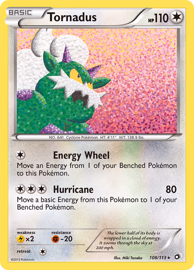 Tornadus 108/113 Pokemon card