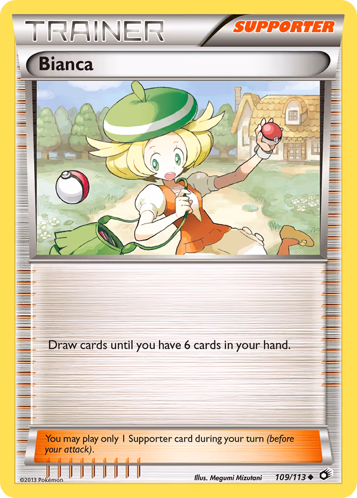 Bianca 109/113 Pokemon card