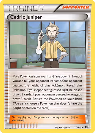Cedric Juniper 110/113 Pokemon card