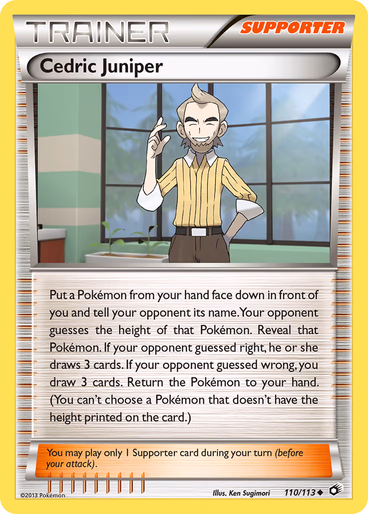 Cedric Juniper 110/113 Pokemon card