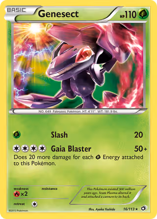 Genesect 16/113 Pokemon card