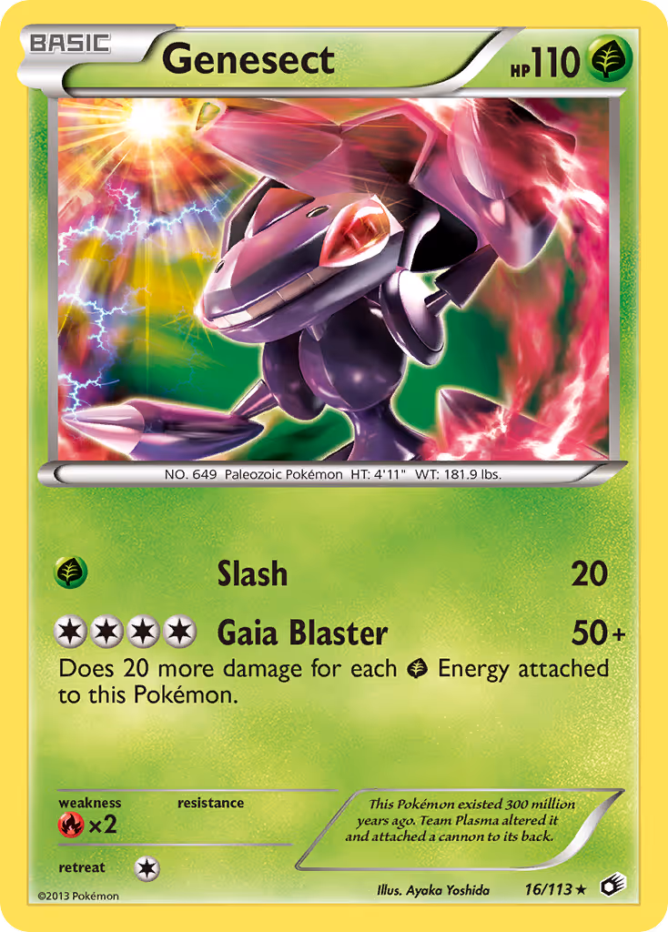 Genesect 16/113 Pokemon card