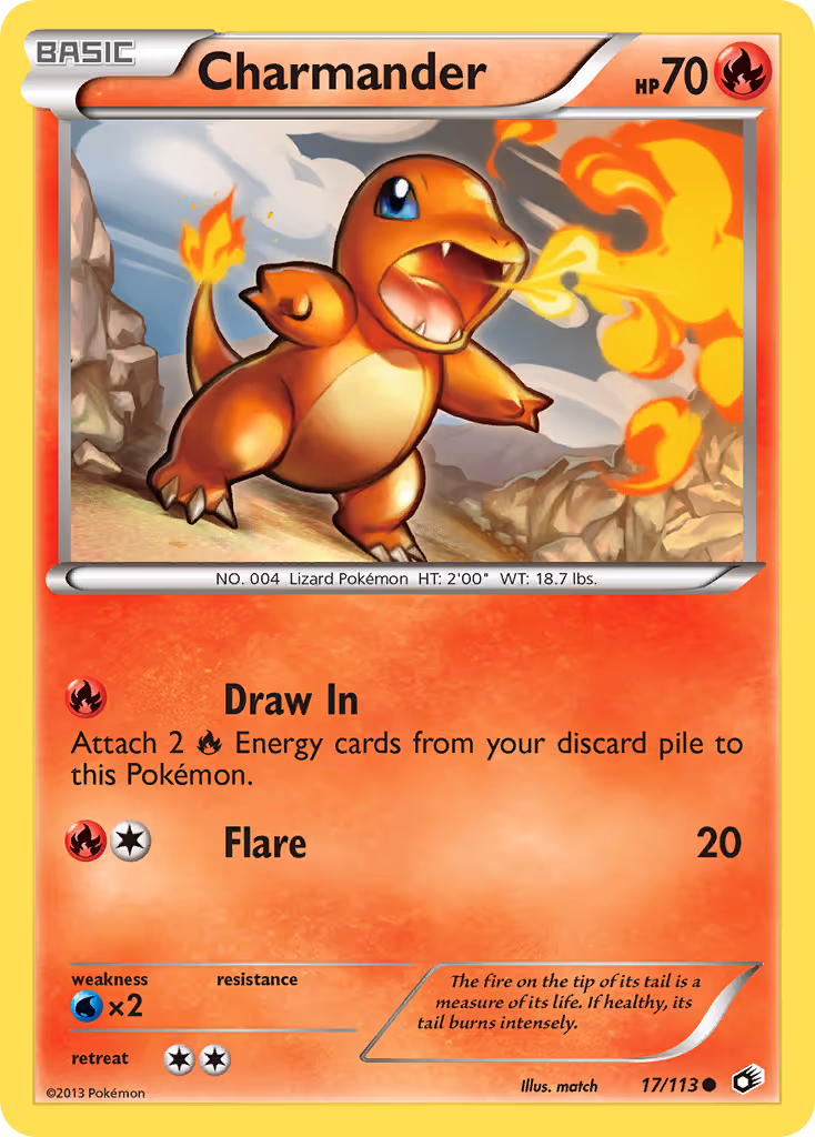 Charmander 17/113 Pokemon card