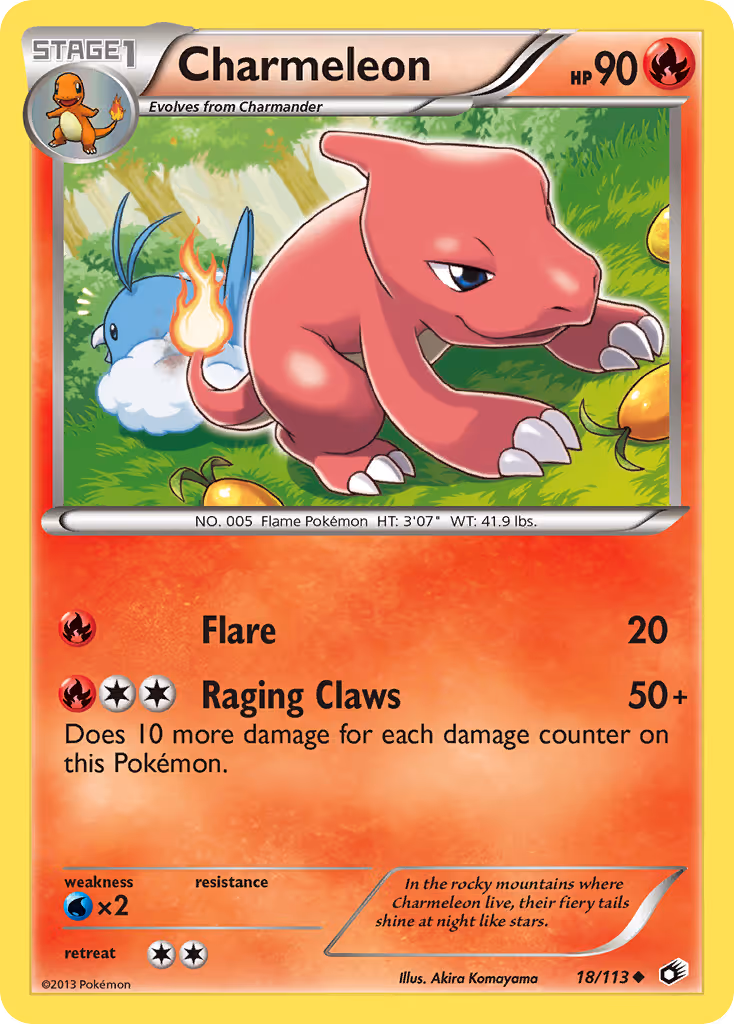 Charmeleon 18/113 Pokemon card