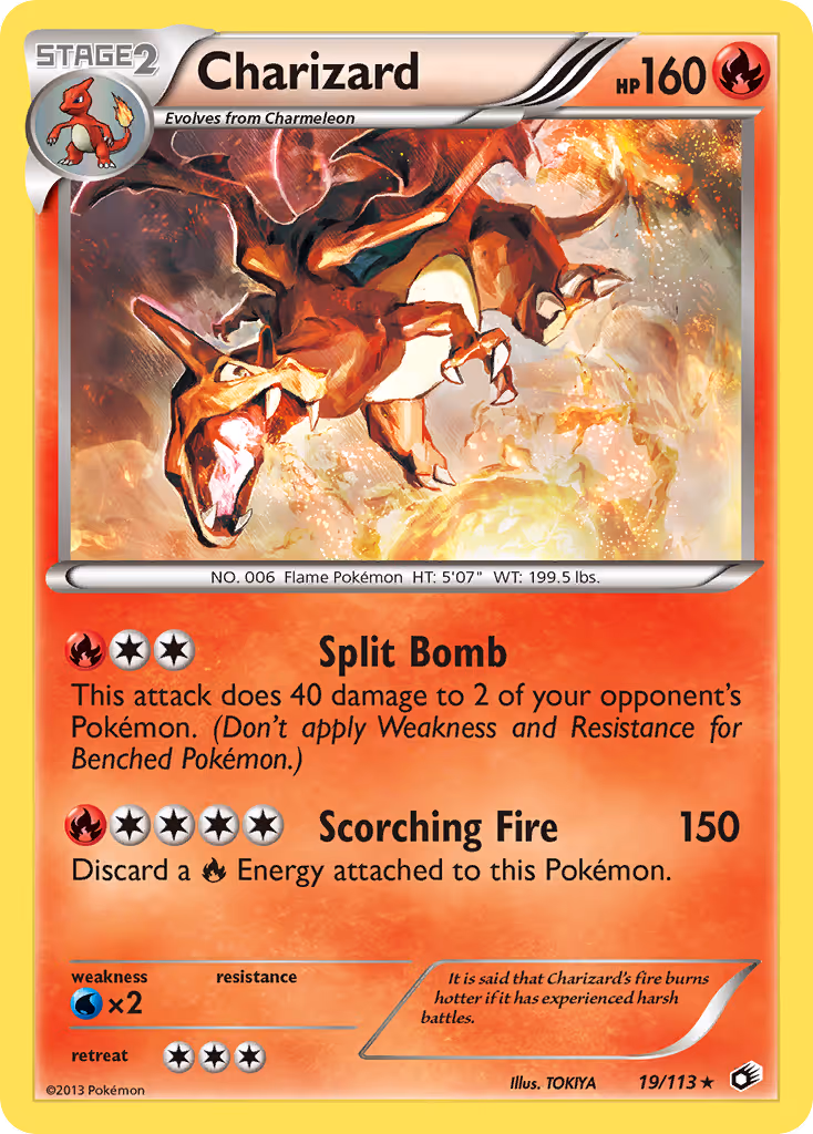 Charizard 19/113 Pokemon card