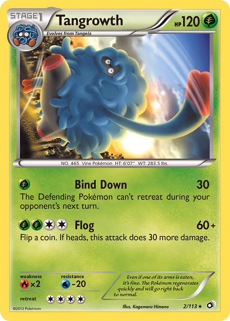 Tangrowth 2/113 Pokemon card
