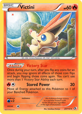 Victini 23/113 Pokemon card