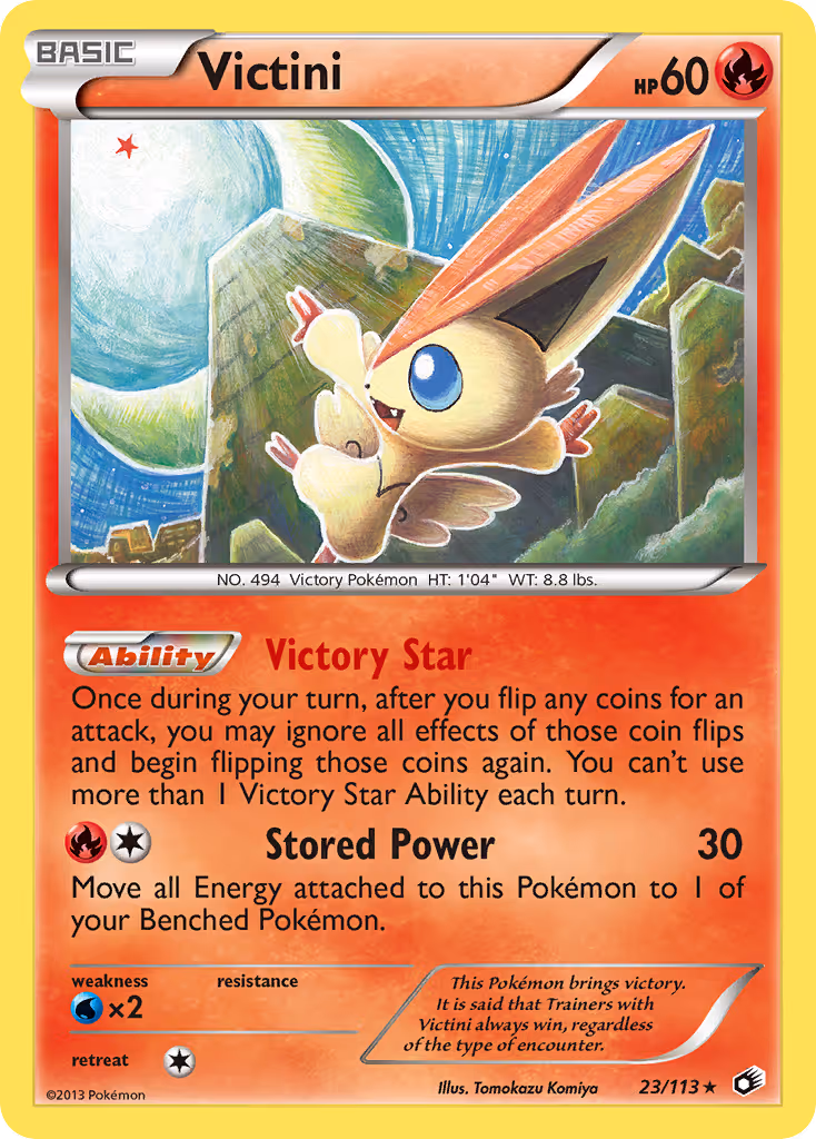 Victini 23/113 Pokemon card