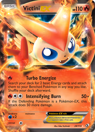 Victini-EX 24/113 Pokemon card
