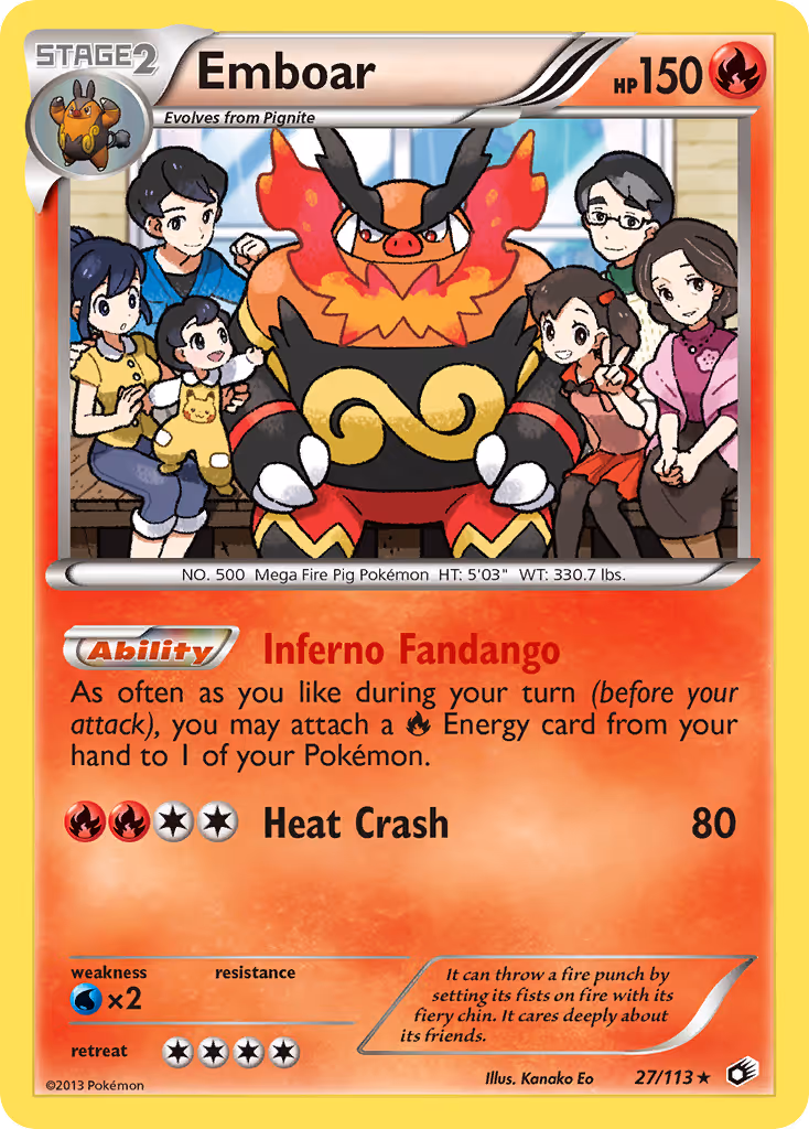 Emboar 27/113 Pokemon card