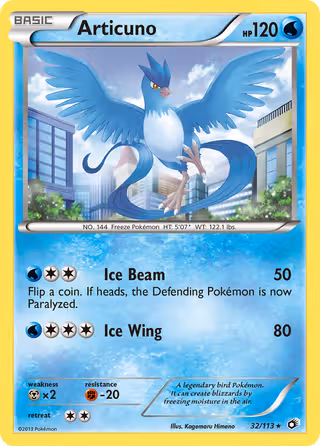 Articuno 32/113 Pokemon card