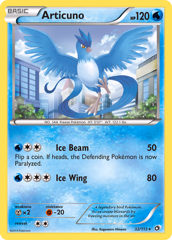 Articuno 32/113 Pokemon card