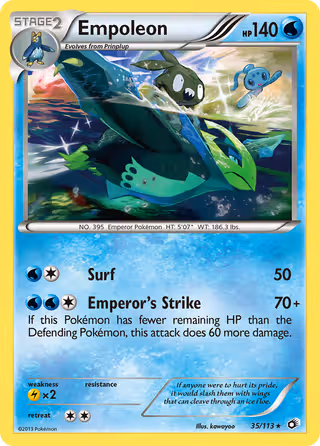 Empoleon 35/113 Pokemon card