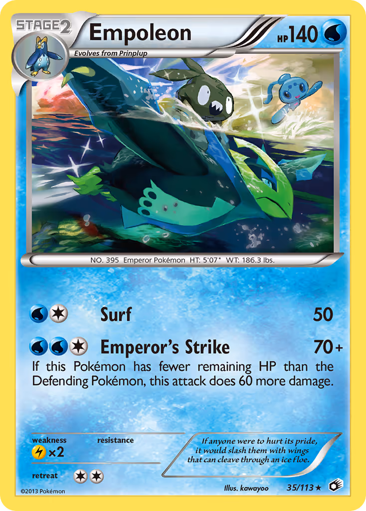 Empoleon 35/113 Pokemon card