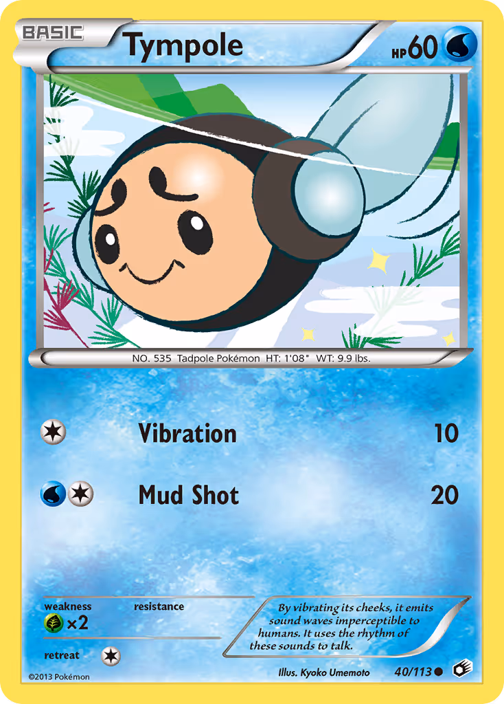 Tympole 40/113 Pokemon card