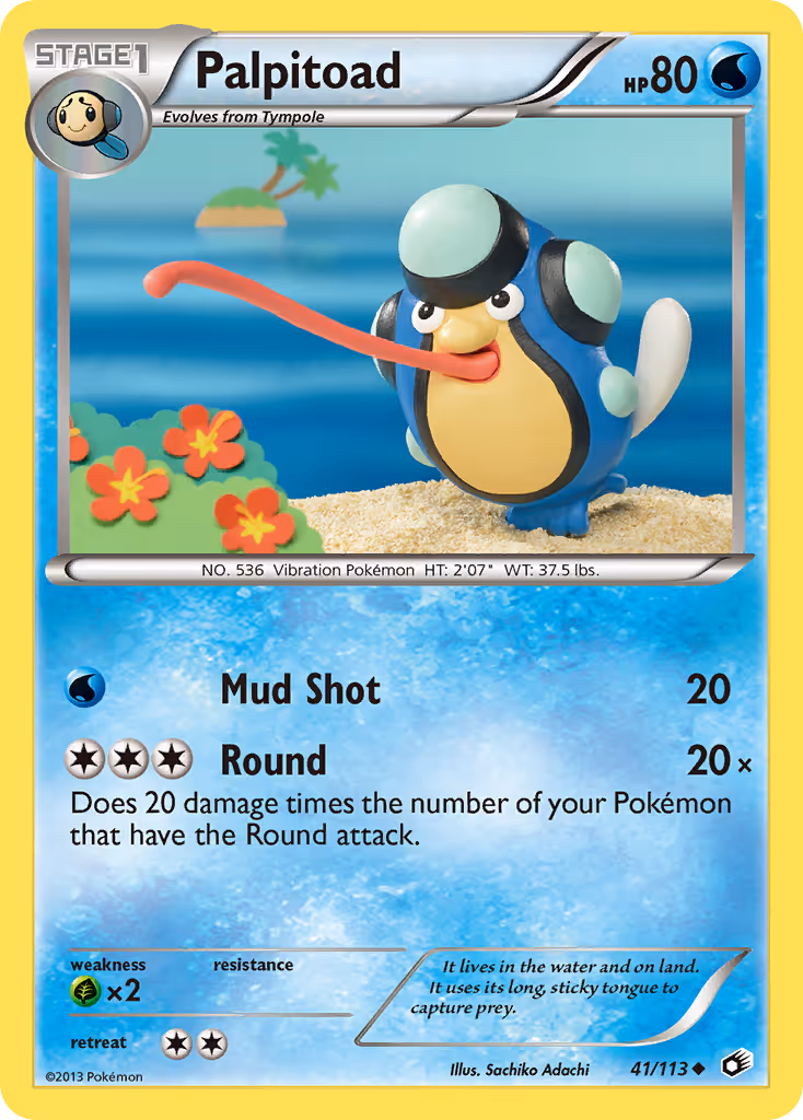 Palpitoad 41/113 Pokemon card