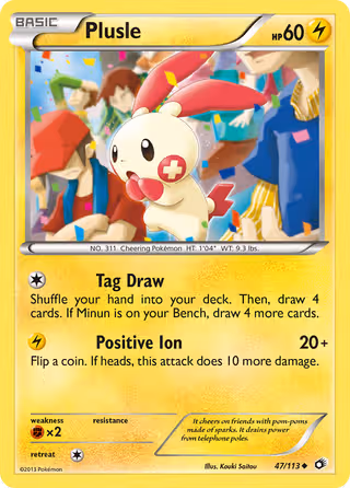 Plusle 47/113 Pokemon card