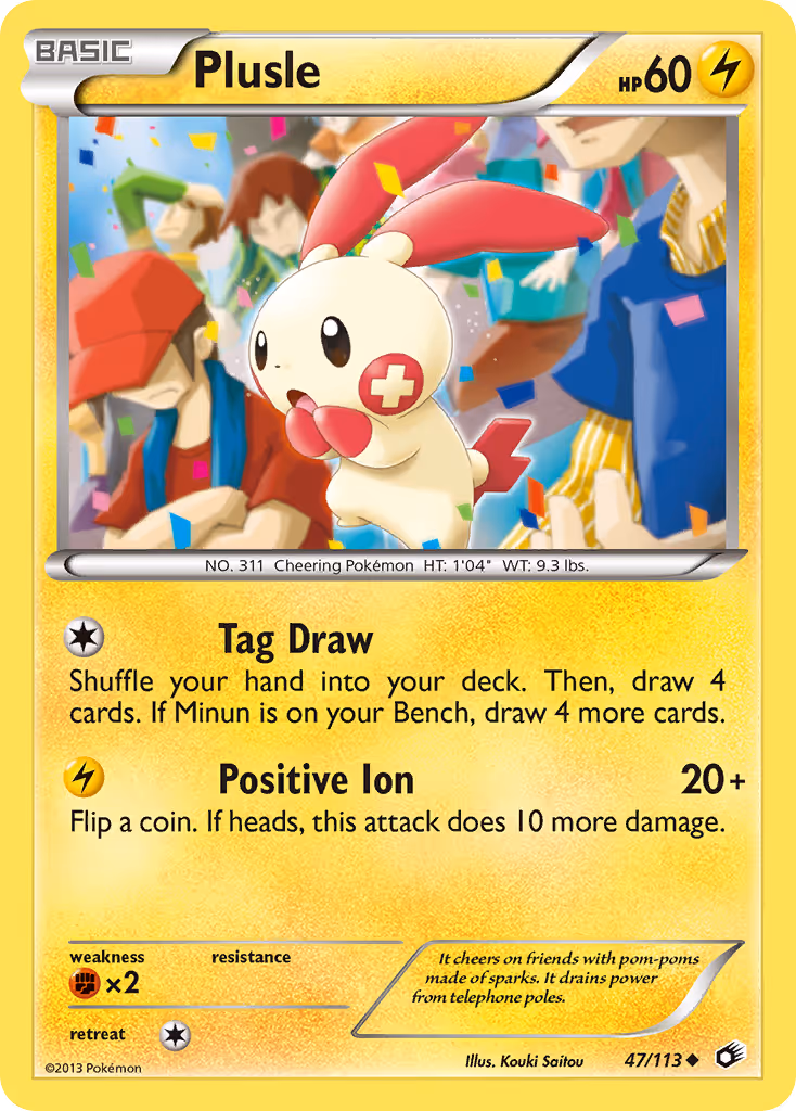 Plusle 47/113 Pokemon card