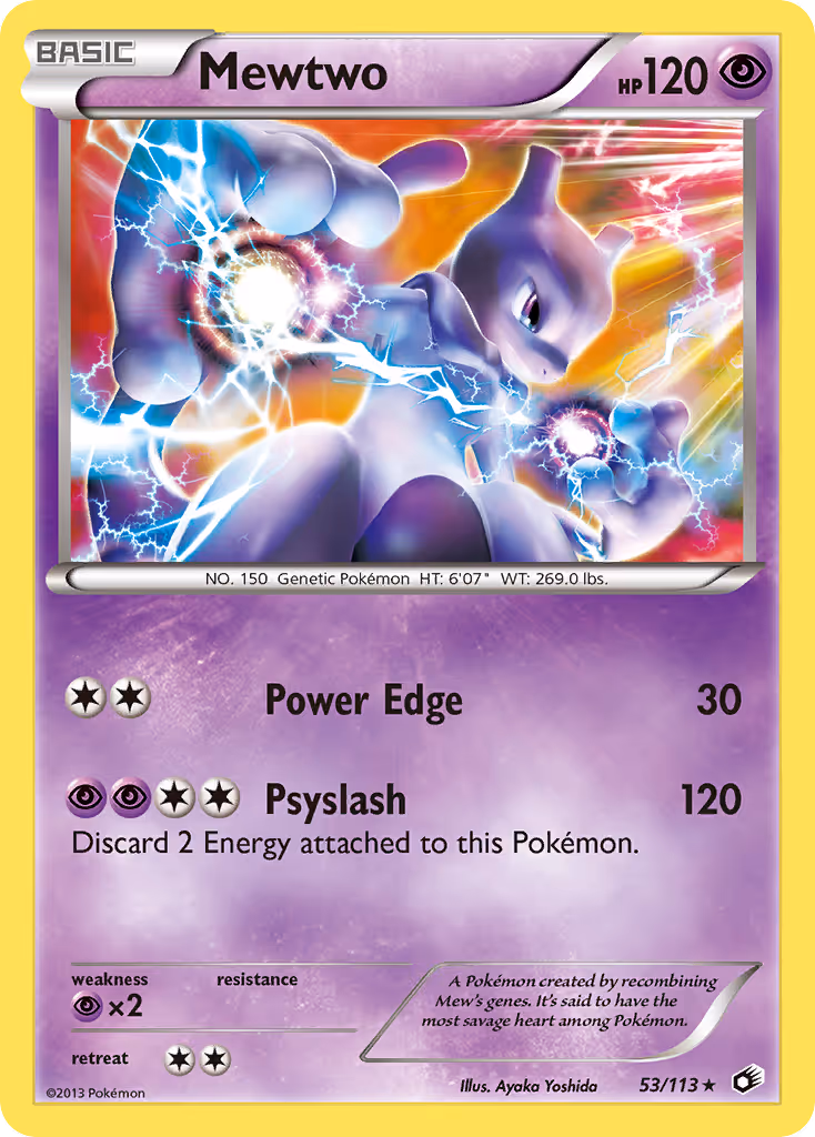 Mewtwo 53/113 Pokemon card