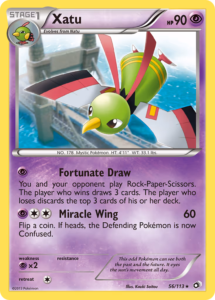 Xatu 56/113 Pokemon card