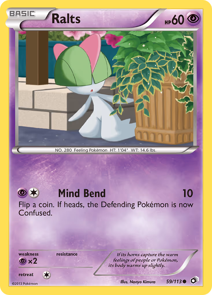 Ralts 59/113 Pokemon card