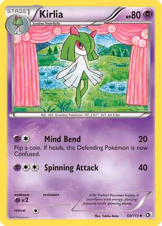 Kirlia 60/113 Pokemon card