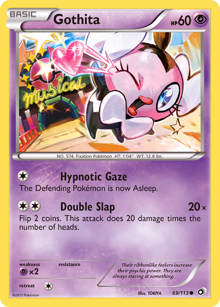 Gothita 69/113 Pokemon card