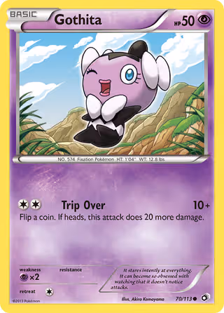 Gothita 70/113 Pokemon card
