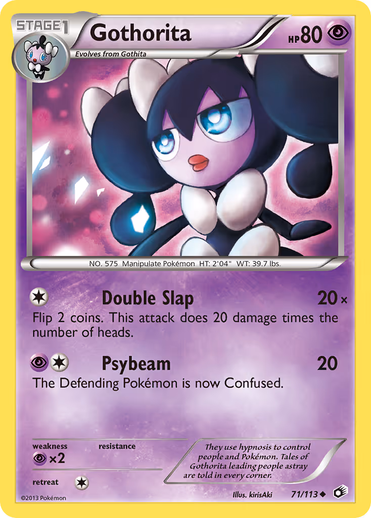 Gothorita 71/113 Pokemon card