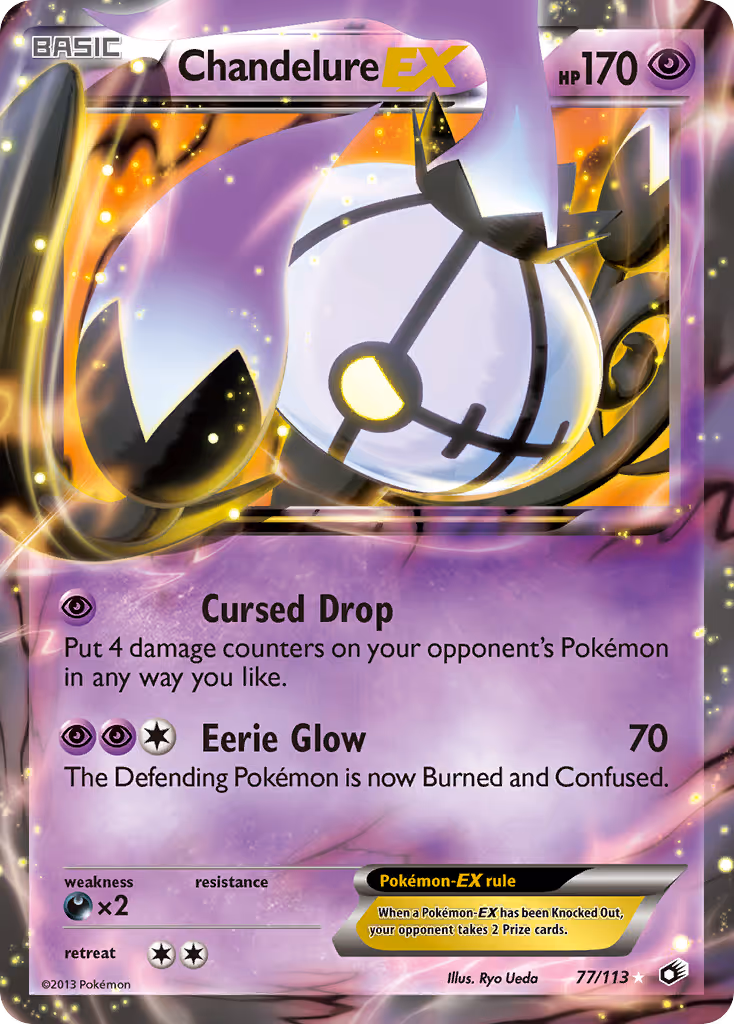 Chandelure-EX 77/113 Pokemon card
