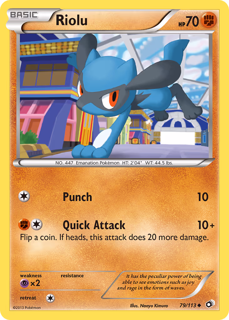 Riolu 79/113 Pokemon card