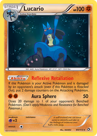 Lucario 80/113 Pokemon card